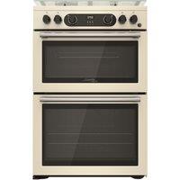 Hotpoint CD67G0C2CJ 60cm Double Oven Gas Cooker in Cream 84 42L