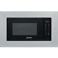 Indesit MWI120GXUK Built In Microwave Oven Grill in St Steel 20L 800W