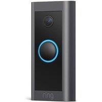 Ring 8VRAGZ 0EU0 Wired Video Doorbell in Black Full HD Two Way Talk