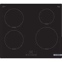 Bosch PUE611BB5E Series 4 60cm 4 Zone Induction Hob in Black Glass