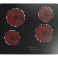 Culina UBTCC60F 60cm 4 Zone Ceramic Hob in Black Glass Touch Control