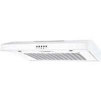 Culina UBSVH60W 60cm Visor Extractor Hood in White 3 Speed Fan