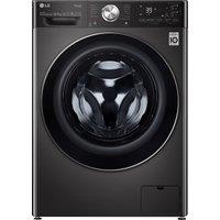 LG F6V1110BTSA Washing Machine in Black Steel 1600rpm 10 5kg A Rated