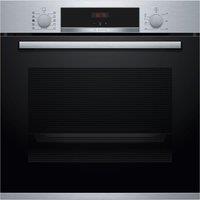 Bosch HRS534BS0B Series 4 Built In Electric Oven in St St 71L AddSteam