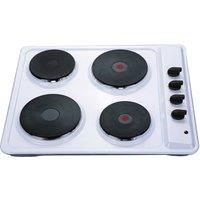Montpellier SP601W 60cm 4 Zone Solid Sealed Plate Hob in White