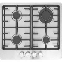 Montpellier MGH61CX 60cm 4 Burner Gas Hob in Stainless Steel Includes