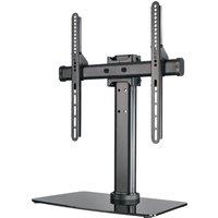 Hama 00108788 Tabletop Pedestal TV Stand in Black for TVs up to 65