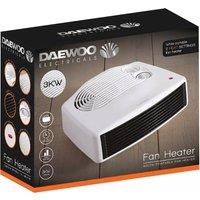 Daewoo HEA1176GE 3000W Flat Fan Heater with Thermostat in White