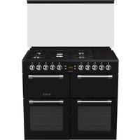 Leisure CC100F521K 100cm Wide Chefmaster Dual Fuel Range Cooker in Bla