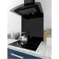 Culina TSB60BKS 60cm Curved Splashback in Black