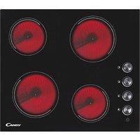 Candy CHK46C 60cm 4 Zone Frameless Ceramic Hob in Black Glass