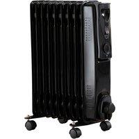 Daewoo HEA1202GE 2000W Oil Filled Radiator in Black