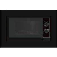 Culina UBMICRO20BK Built In Slim Depth Microwave Oven in Black 700W 20