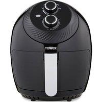 Tower T17082 4L VORTX Single Zone Manual Air Fryer in Black