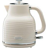 Daewoo SDA2480GE Sienna Cordless Jug Kettle in Cream 1 7L 3kW