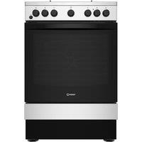 Indesit IS67G5PHX 60cm Dual Fuel Cooker in Inox Single Oven FSD