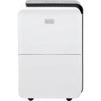 Black Decker BXEH60008GB 30L Portable Dehumidifier in White