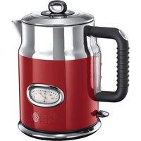 Russell Hobbs 21670 Retro Kettle in Red 1 7L 2 4kW Temperature Gauge