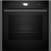 Neff B64VS71G0B N90 Built In Electric Pyrolytic Oven in Black with Gra