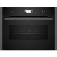 Neff C24FS31G0B N90 Built In Compact Oven with Steam in Black with Gra