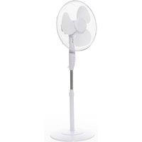 Daewoo COL1568GE 16 Inch Pedestal Fan in White 3 Speeds Round Base