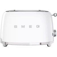 Smeg TSF01WHUK Retro Style 2 Slice Toaster in White