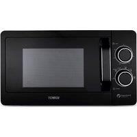 Tower T24042BLK Microwave Oven Black 20L 800W Mirror Door