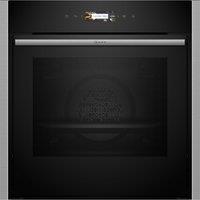 Neff B54CR71N0B N70 Built In Electric Pyrolytic Oven in Black with Sta