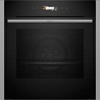 Neff B54CR31N0B N70 Built In Electric Single Oven in Black with Stainl