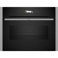 Neff C24MR21N0B N70 Built In Compact Oven Microwave in Black with Stai