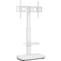 TTAP FS1 WHT Pedestal Floor Stand with Shelf in White