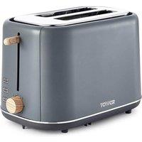 Tower T20027G Scandi 2 Slice Metal Toaster Grey
