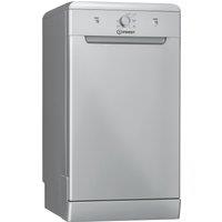 Indesit DF9E1B10SUK 45cm Slimline Dishwasher Silver 9 Place Setting F