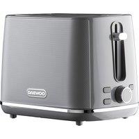 Daewoo SDA2628GE Sterling 2 Slice Toaster in Grey