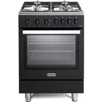 Delonghi DSC626GBL 60cm Modern Single Cavity Gas Cooker in Matt Black