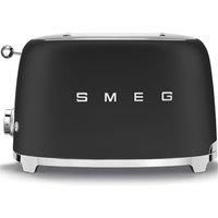 Smeg TSF01BLMUK 50 s Retro Style 2 Slice Toaster in Matte Black