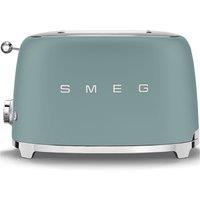 Smeg TSF01EGMUK Retro Style 2 Slice Toaster in Matte Emerald Green