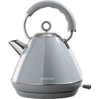 Daewoo SDA2593GE KENSINGTON Cordless Pyramid Kettle in Grey 1 7L 3kW