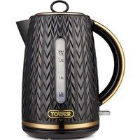 Tower T10052BLK Empire Rapid Boil Kettle Black 1 7L 3kW