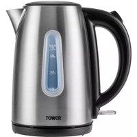 Tower T10015B 1 7 Litre Jug Kettle in Brushed St Steel 3 0 kW Rapid