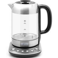 Haden 197207 Cordless Kettle in Clear Glass Variable Temperature