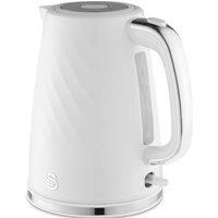 Swan SK14611WHT Windsor Textured Kettle in White 1 7L 3kW Rapid Boil