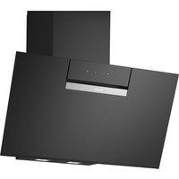 Bosch DWK87FN60B Series 4 80cm Angled Chimney Hood in Black Glass