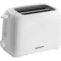 Daewoo SDA2453GE 2 Slice Plastic Toaster Pure White