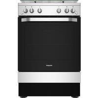 Hotpoint HS67G2PMX 60cm Single Cavity Gas Cooker in Stainless Steel Gl