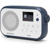 Roberts PLAY30WB Bluetooth DAB DAB FM RDS Portable Radio in White Blue