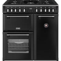 Stoves 444411850 90cm Wide Richmond Dual Fuel Range Cooker in Black