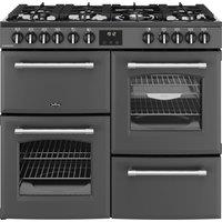 Belling 444411828 100cm Wide Farmhouse Dual Fuel Range Cooker in Anthr