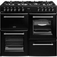Belling 444411829 100cm Wide Farmhouse Dual Fuel Range Cooker in Black