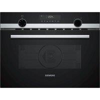 Siemens CM585AGS0B iQ500 Built In Microwave Oven With Hot Air in Black